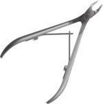 Cuticle Nippers – 3 mm Blades – Satin Finish – Stainless Steel – Professional Tool for Classic Manicure and Hardware Procedures