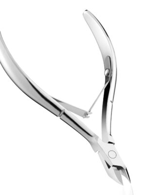 Professional Cuticle Nippers, Stainless Steel Cuticle Trimmer Nail Clippers, Remover Macicure Tool for Fingernails and Toenails, Silver