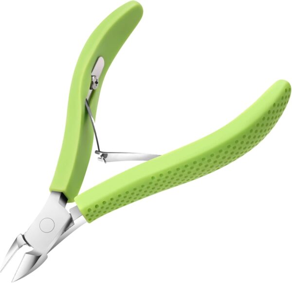 Cuticle Trimmer, Professional Nail Cuticle Cutter, Stainless Steel Cuticle Remover Nippers with Non-Slip Silicone Handle, Manicure Tools for Nail Care,Cuticle Clipper for Nails Dead Skin.