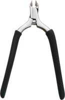 Cuticle Trimmer, 3/4 Jaw Extremely Sharp Cuticle Nippers, Professional Nail Cuticle Trimmer Tools, Non-slip Silicone Handle Cuticle Clipper for Nail Care Pedicure Manicure Nail (Black)