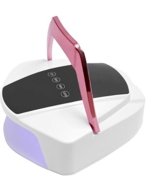 UV LED Nail Lamp, 96W Portable Rechargeable Nail Polish Dryer with LCD Display, Smart Sensor and 4 Timers for Home and Salon Nail Art
