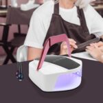 UV LED Nail Lamp, 96W Portable Rechargeable Nail Polish Dryer with LCD Display, Smart Sensor and 4 Timers for Home and Salon Nail Art