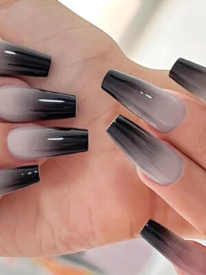 Color Changing Gel Nail Polish 10ML Grey to Black Mood Temperature Change Gel Polish Soak off UV Thermal Gel Nail Polish for Nail Art Manicure DIY Salon at Home
