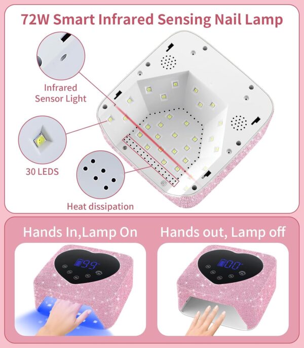 Rechargeable UV Nail Lamp & Professional Portable Nail Drill