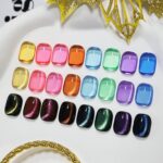 Candy Jelly Gel Nail Polish Set 9 Colors Pink Purple Yellow Blue Green with Base Coat and Top Coat Sweet Dreamy Suitable for all Seasons