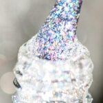Holographic Gel Polish, Reflective Glitter Gel Polish 7.3ml UV LED White Silver Glitter Nail Polish for Home DIY, Diamond Nail Polish Curing Required