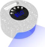 UV LED Nail Lamp, 54W Rechargeable Cordless UV Light for Nail Gel Polish Nail Dryer with 4 Timer Setting, Professional Quick Curing Lamp with Display Sensor for Salon & Home (Silver Diamond)