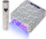 UV Light for Gel Nails, Handheld UV Nail Lamp, Portable LED Nail Lamp & Rechargeable Nail Lamp Sparkly Gel Polish Light 4 Timer Setting Professional Quick Dry Curing Lamp with Display Auto Sensor
