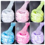 Reflective Glitter Gel Polish, Rose Blue Purple Silver Holographic Glitter Gel Nail Polish, Soak Off Disco Gel Polish UV Lamp Required